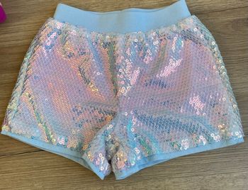 Short à Sequins Bleu Brillant Fille Taille 2/3 ans Short Primark