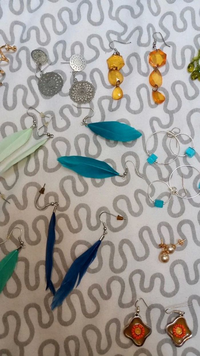 Ensemble boucles d'oreilles fantaisies - photo numéro 4