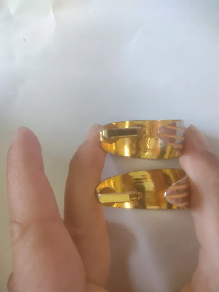 Paire Créole clips vintage - photo numéro 3