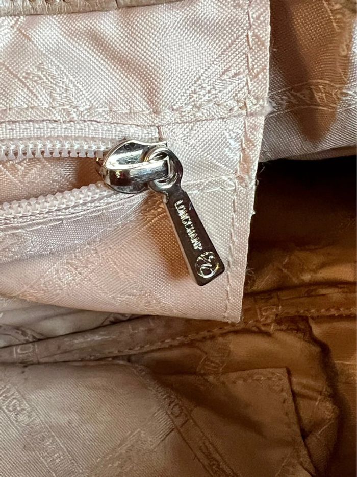 Sac Longchamp cuir beige - photo numéro 9