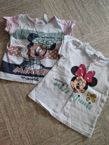 Lot de 2 t-shirts fille 18 mois
