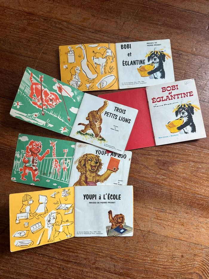 Lot de 5 mini-livres Pierre Probst Hachette Caroline Youpi Bobi albums vintage - photo numéro 5