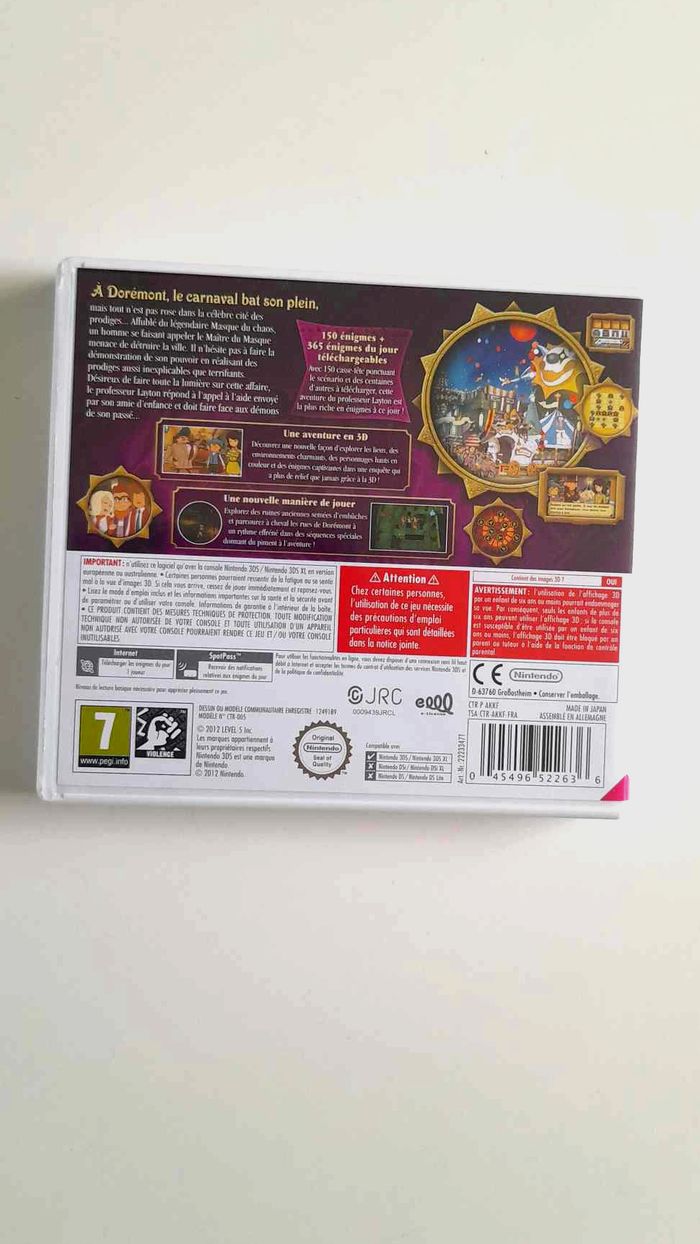 Jeu Professeur Layton et le Masque des Miracles – Nintendo 3DS - photo numéro 3