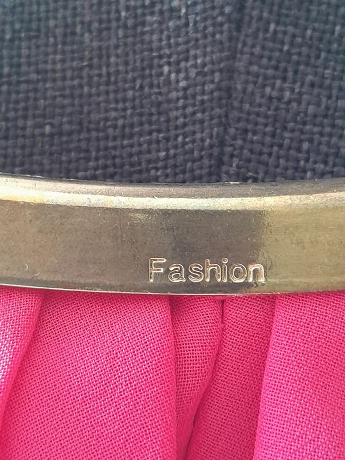 Tunique transparence fuschia à volants taille L - photo numéro 5