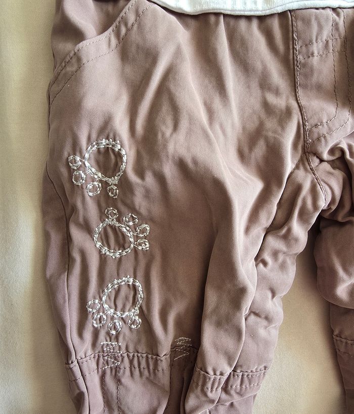 Petit Kimbaloo Combinaison Coton Marron Beige Très bon état 3 mois - photo numéro 3