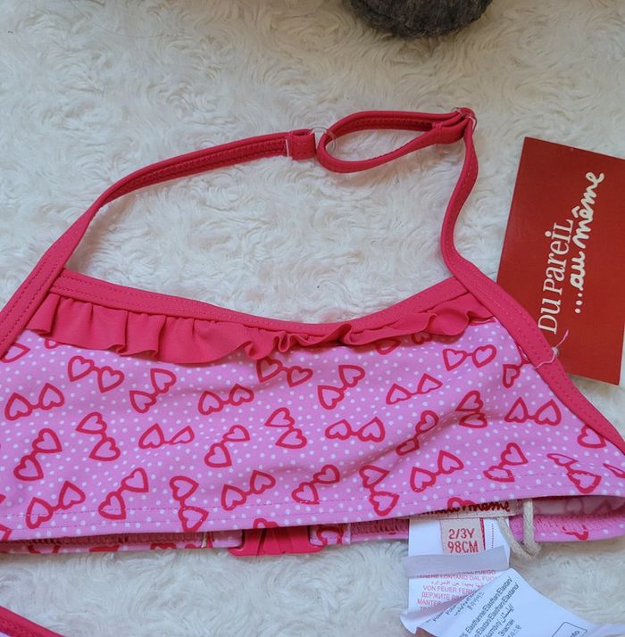 Maillot de bain fille 2 pièces rose - photo numéro 3