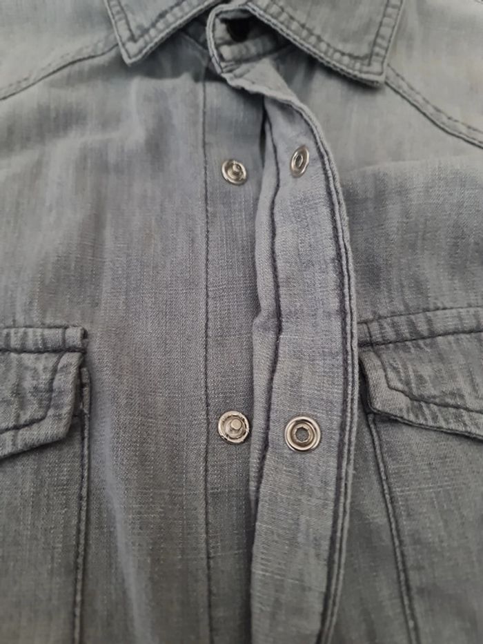 Veste chemise légère imitation jean taille M - photo numéro 12