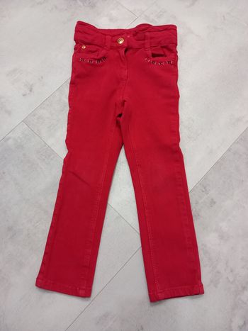 Pantalon rouge fille 3 ans TAO