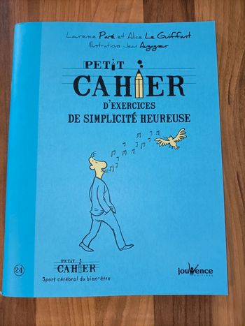 Livre neuf cahier d'exercices de simplicité heureuse