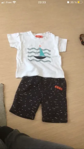 Ensemble tshirt + bermuda