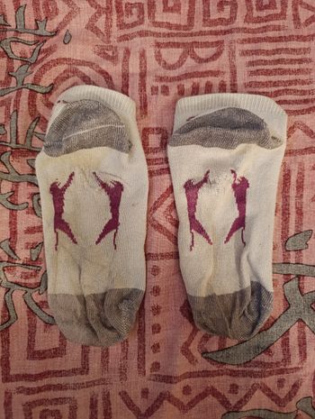 Chaussettes femmes blanches et grises