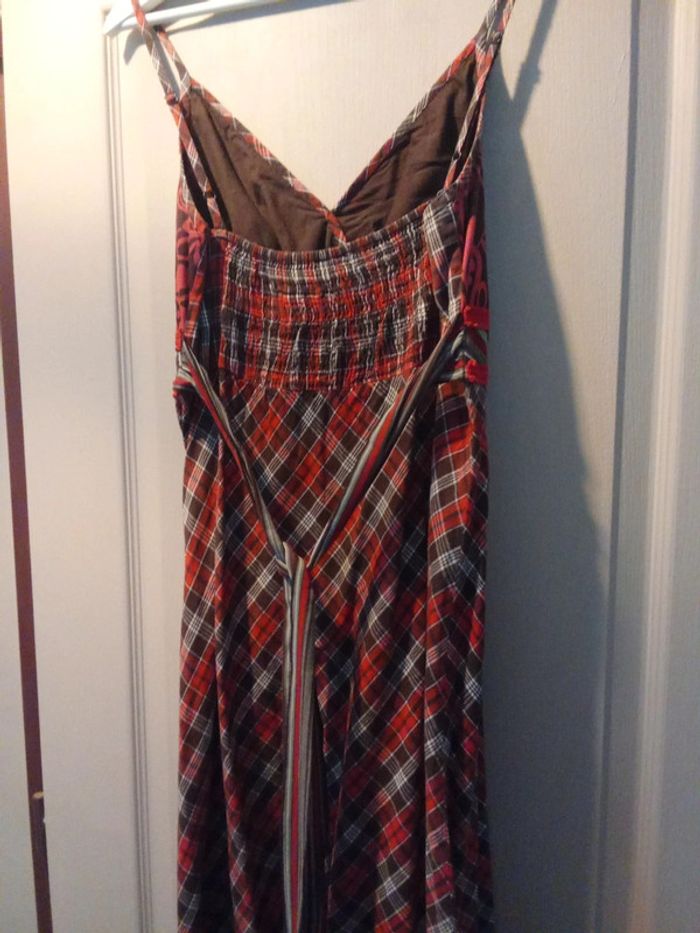 Robe col V style carreaux écossais taille 40 - photo numéro 6
