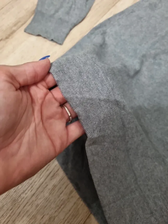 pull leger gris col v victoire homme - photo numéro 2