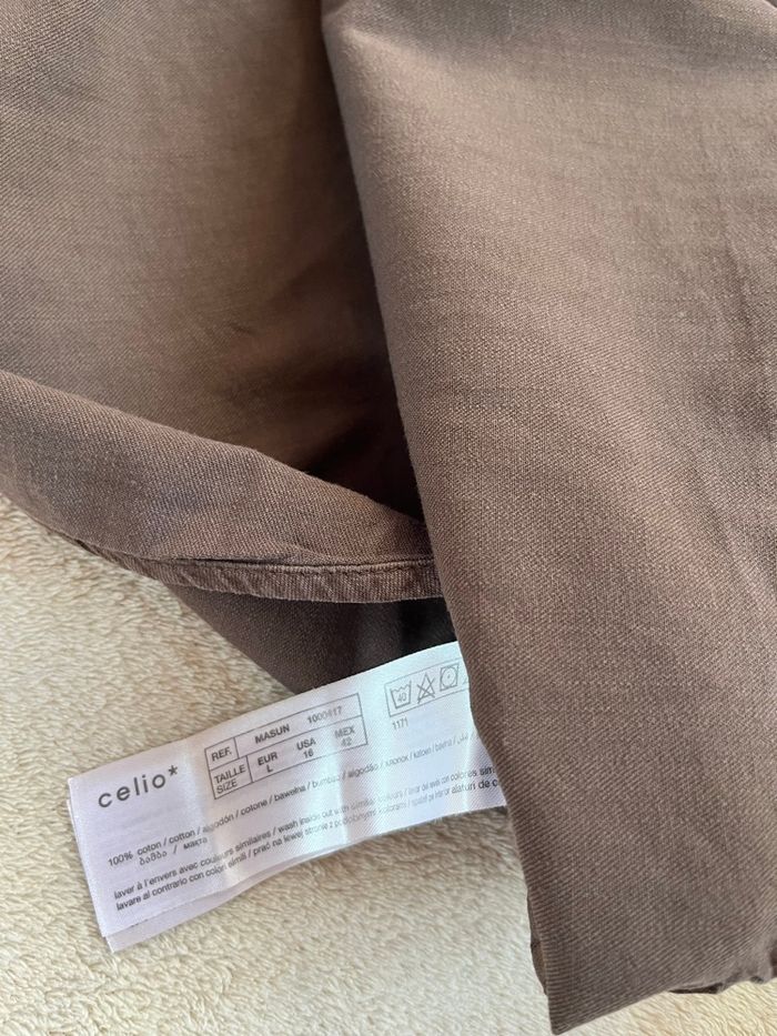 Chemise pour homme marron | Celio | Taille L - photo numéro 6