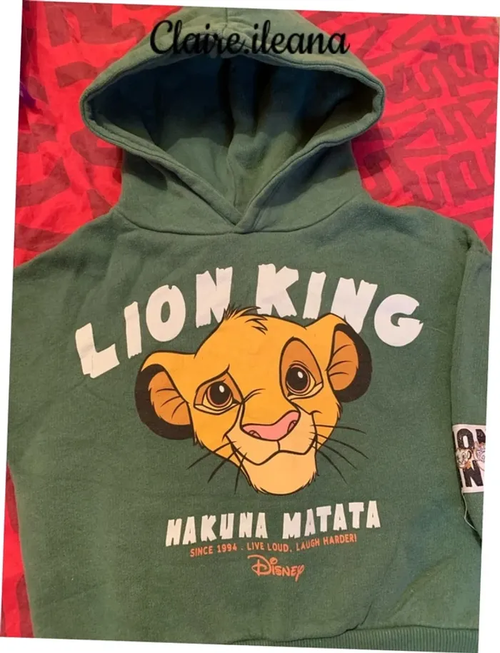 🛑pull disney 18/24 mois 🛑 roi lion
