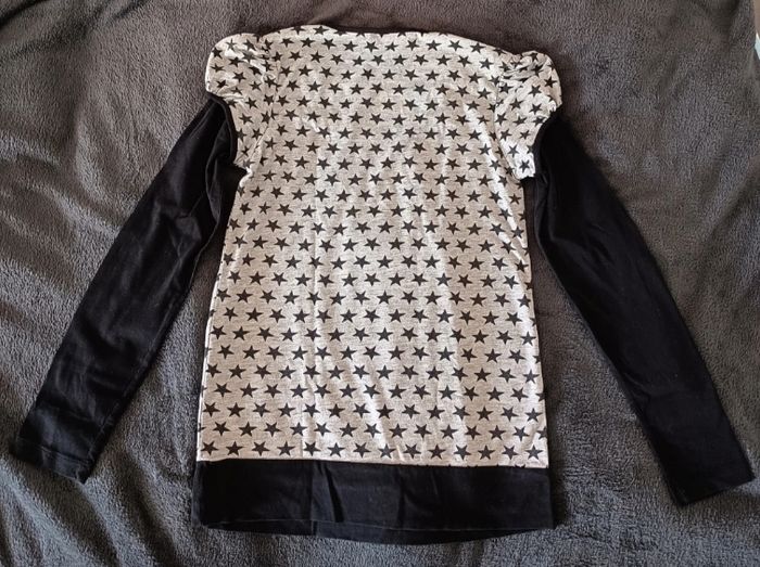 T Shirt Manches Longues à Étoiles ⭐ - Taille 36 / S1smix - photo numéro 6