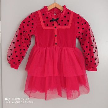 Robe rouge coccinelle 6/7ans