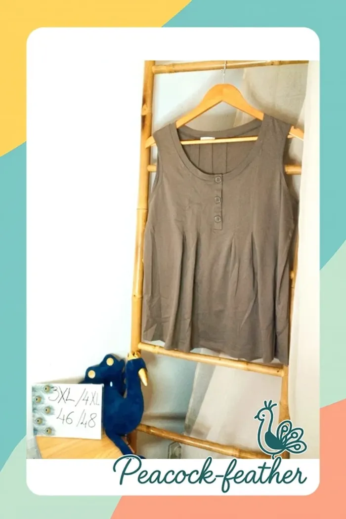 T-shirt 46/48 marron