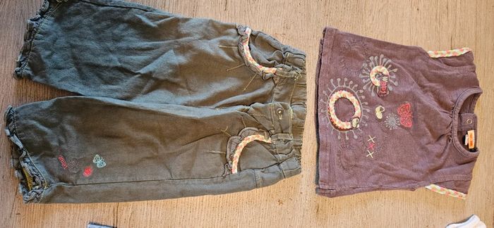 Lot de 3 ensembles pour fille, printemps/été, 18 mois, bon état - photo numéro 5