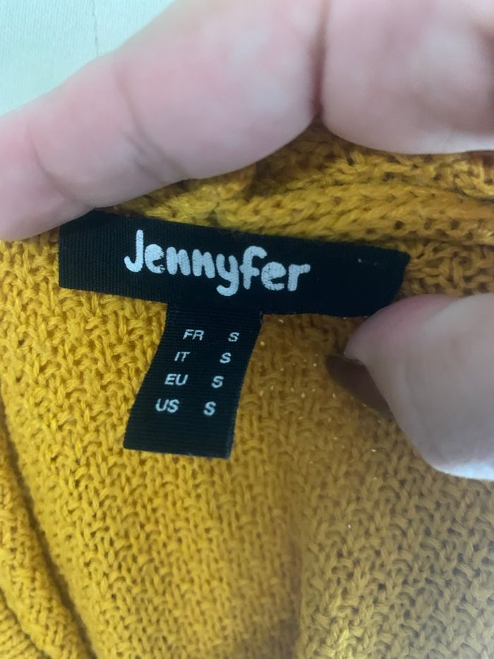Pull fille jaune moutarde taille 36 - photo numéro 2