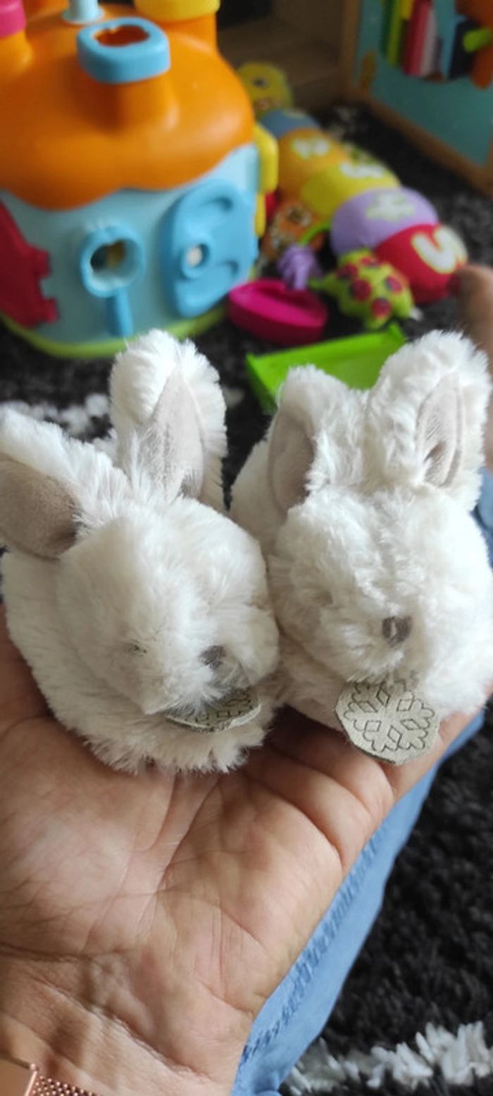 Petits chaussons lapin tout doux