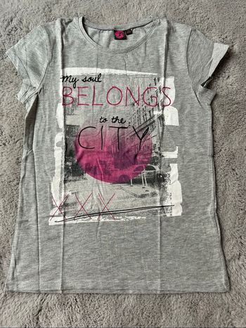 T-shirt gris fille