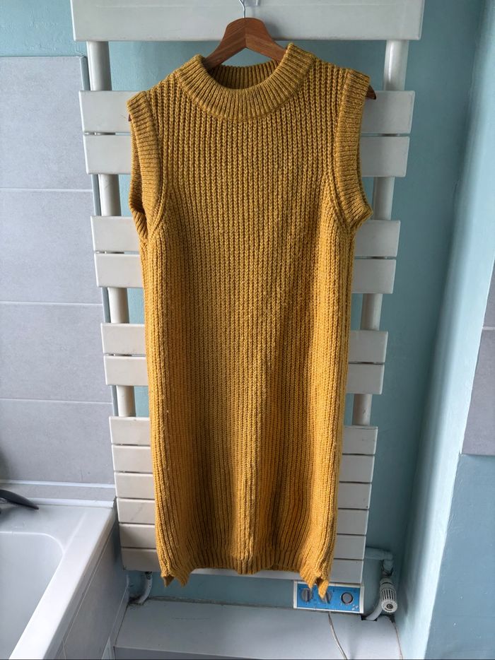 Robe maille moutarde - photo numéro 2