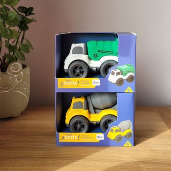 Lot de 2 voitures à frictions 