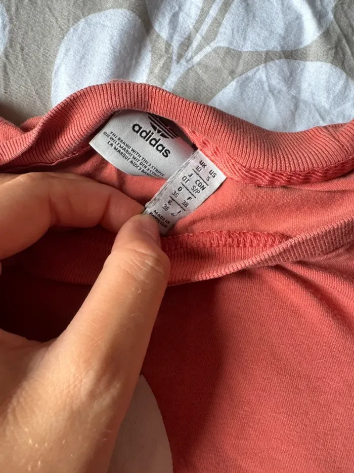 T-shirt manches courtes adidas rose - photo numéro 3