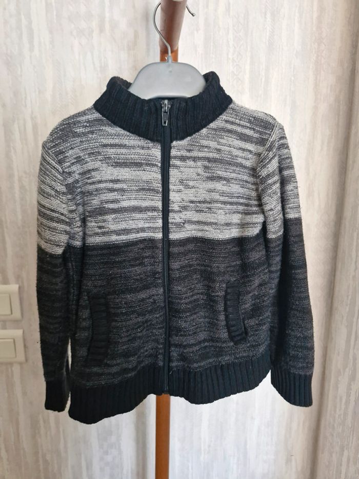 Gilet zippé enfant garçon 4 ans Tissaia Acrylique