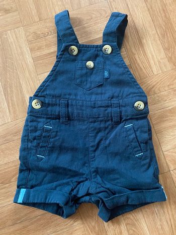 Salopette bleu marine taille 3 mois Kiabi
