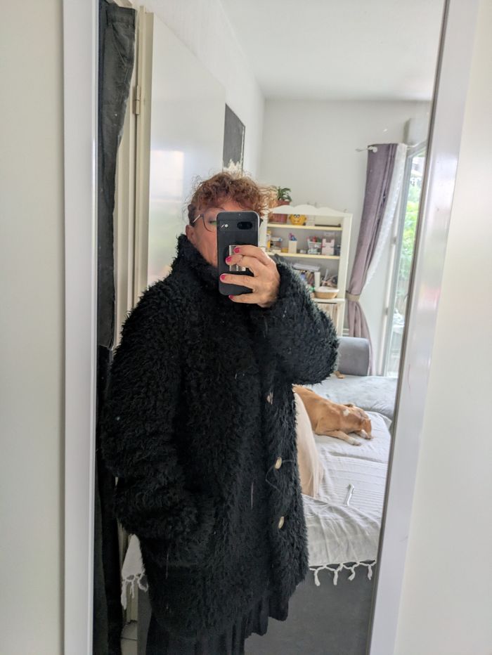 Manteau pilou noir Monoprix 40 - photo numéro 8