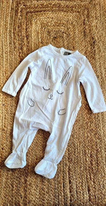 Joli Body Pyjama fin blanc Petit Lapin 🐰 Orchestra 6mois