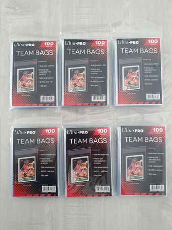 Lot de 6 paquets de 100 Team Bags Ultra Pro 