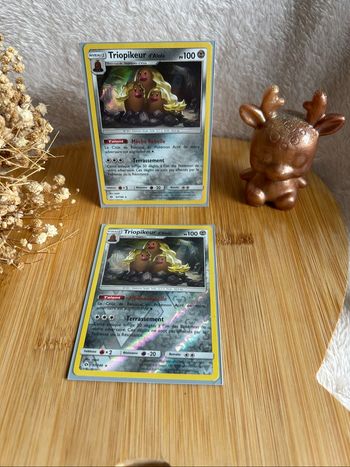⛏️ Lot de 2 cartes Pokémon Triopikeur d’Alola 087/149 – Soleil & Lune (2017)