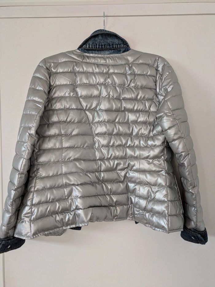 Veste bi matière originale doudoune/jean - photo numéro 6