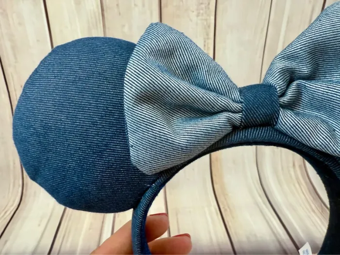 Ears serre-tête oreilles de Minnie en jeans - exclusivité Tokyo Disneyland - photo numéro 3