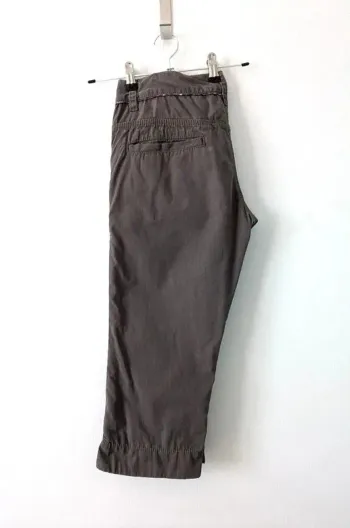 Pantacourt gris en coton - Cacharel - taille 38