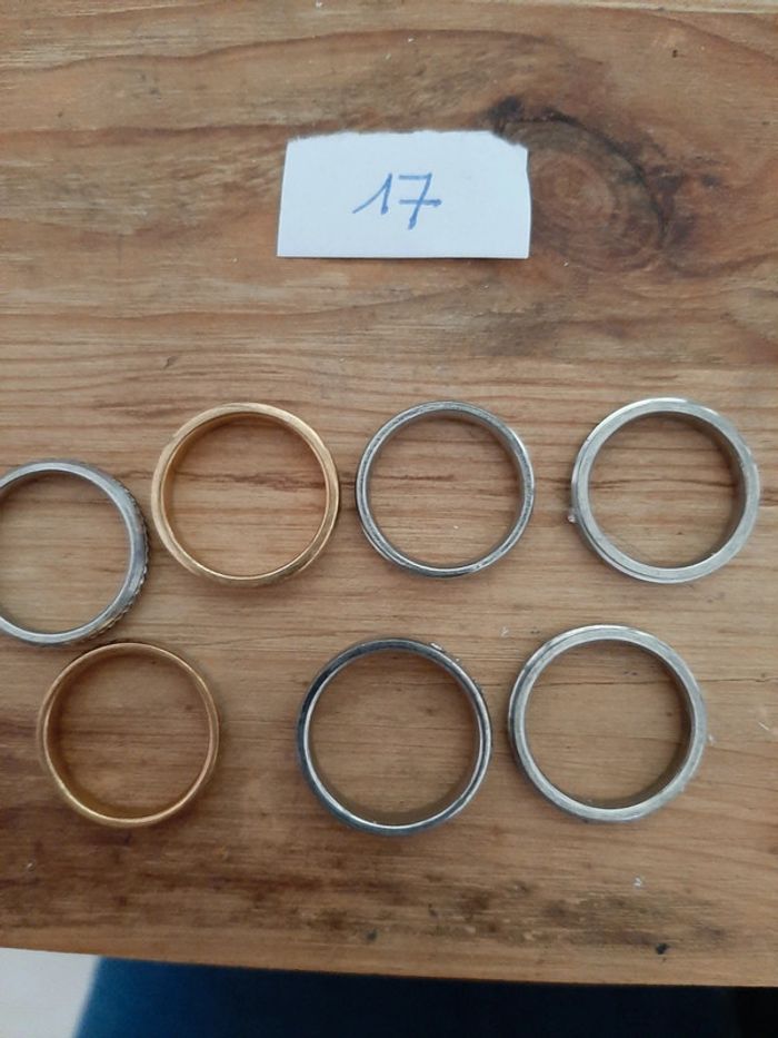 Lot de 7 bagues - photo numéro 2