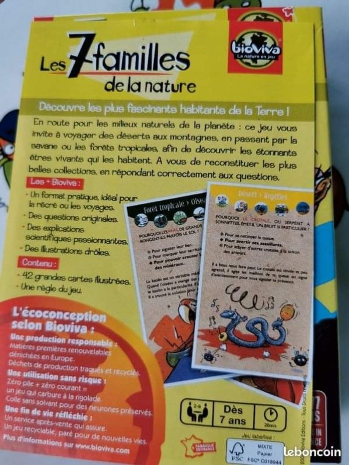 Jeux 7 famille de la nature - photo numéro 2