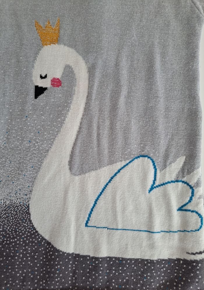 Robe pull cygne 36 mois BE - photo numéro 3