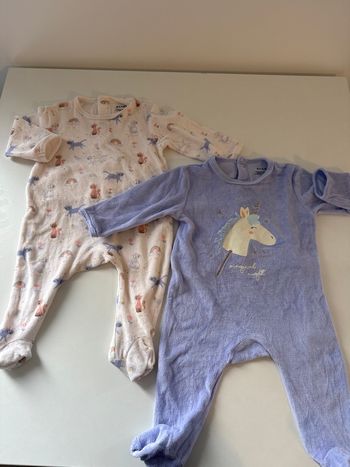 Pyjama velours 6 mois Kiabi