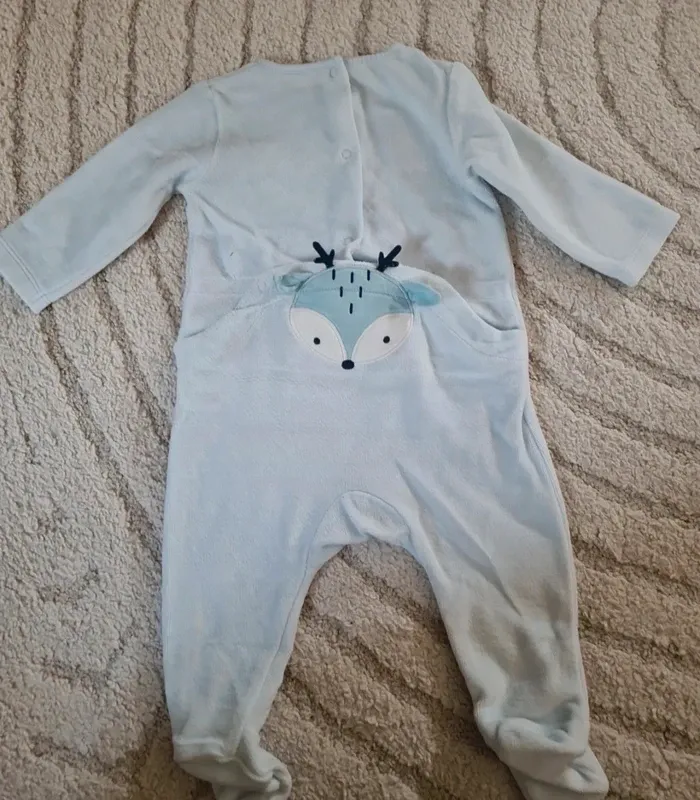 Pyjama velours 6 mois ptit bisou - photo numéro 3