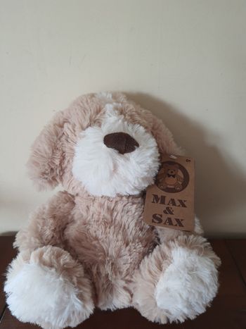 Peluche chien 24 cm Max & Sax