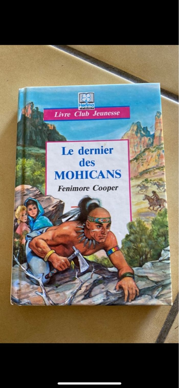 Livre club jeunesse  Le dernier des mohicans