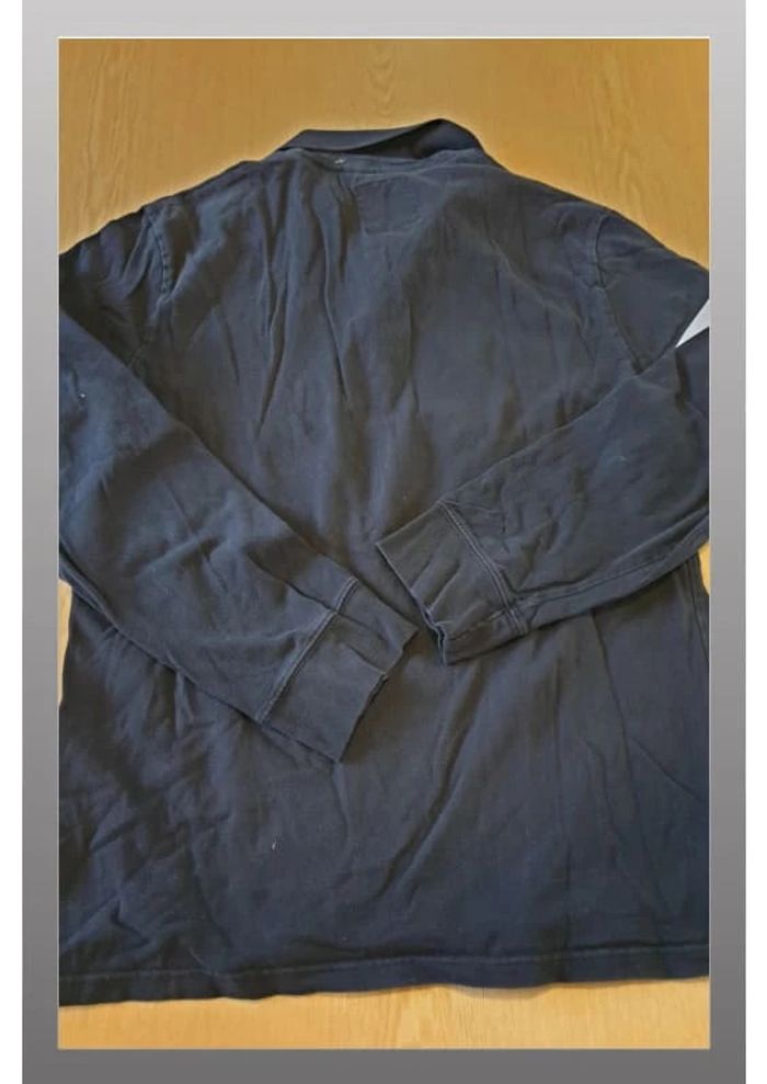 Polo sweat hommes manches longues Celio L bleu et blanc - photo numéro 5