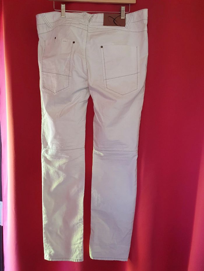 Pantalon slim blanc 46 kiabi - photo numéro 3