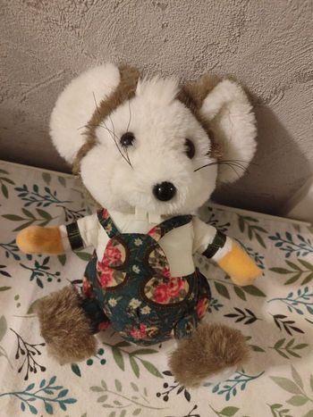 Doudou souris vintage jemini