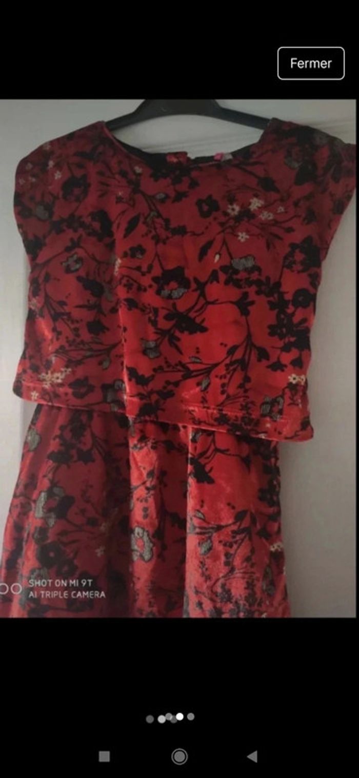 Robe 8ans stylé velours - photo numéro 2
