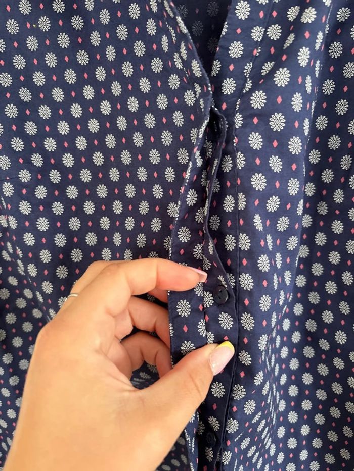 Chemise bleu marine à motifs - photo numéro 3